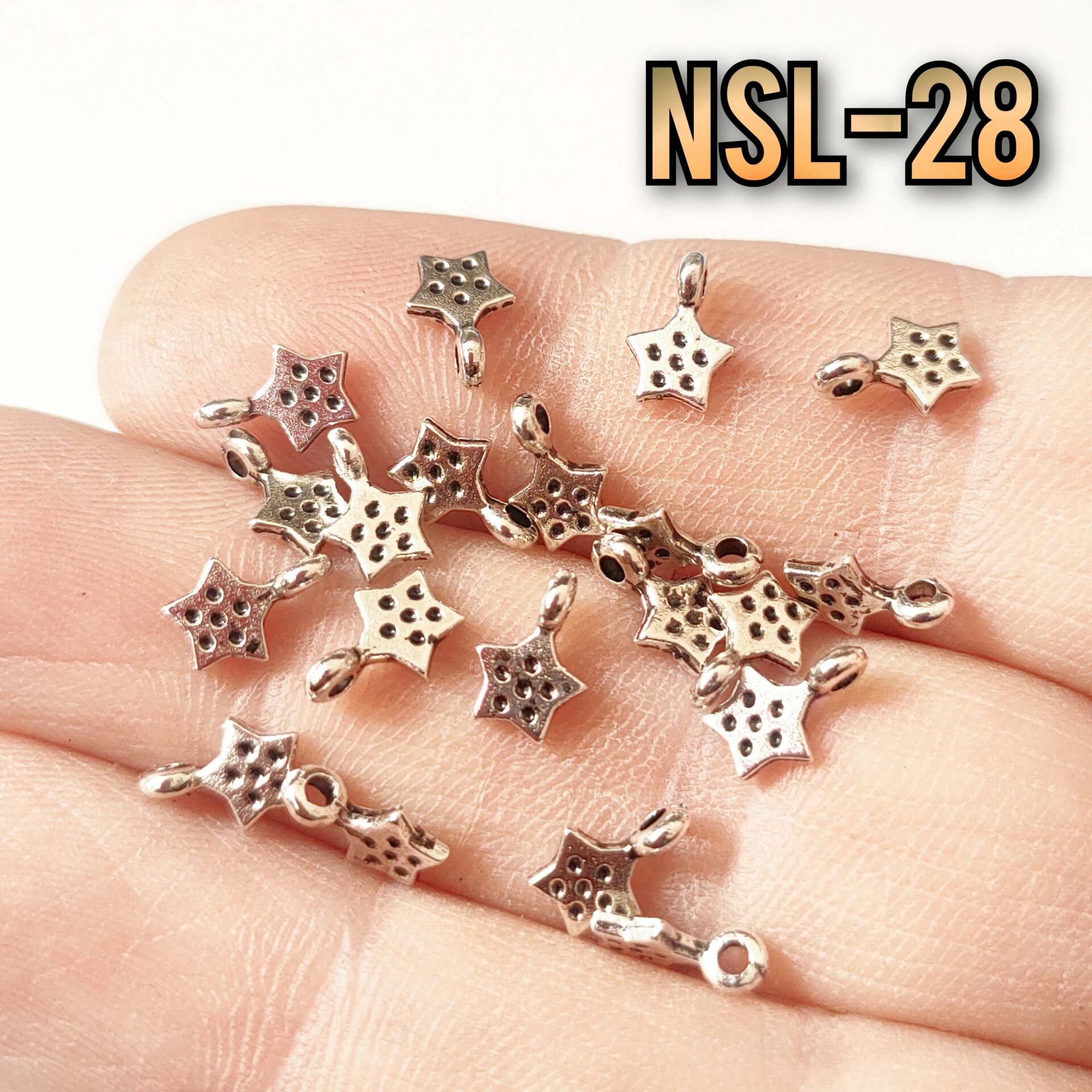 Nsl-28 Boyalı Gümüş Maçalı Yıldız Sallantı