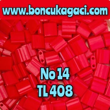 No: 14 Miyuki Boncuk , MİYUKİ TİLA  BONCUK TL408 Bayrak Kırmızı 5 gr
