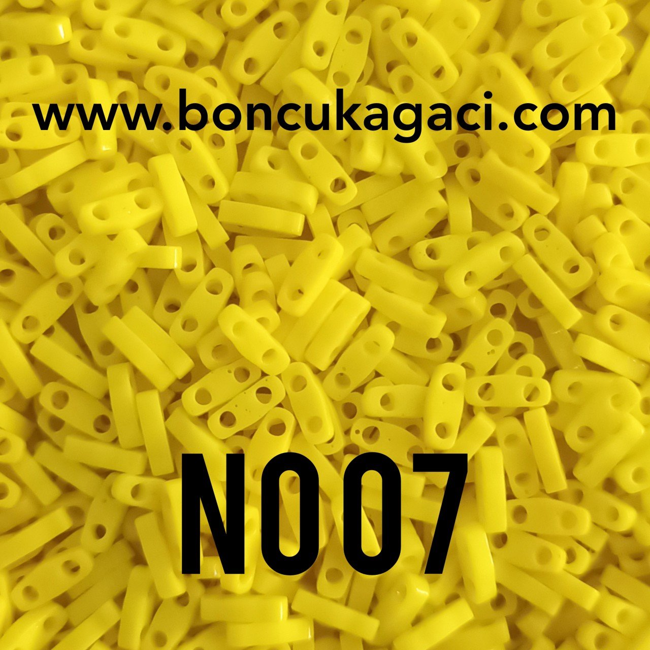 No: 07 Miyuki Quarter Tila , Çeyrek Tila Boncuk QTL404 Parlak Sarı 5 gr