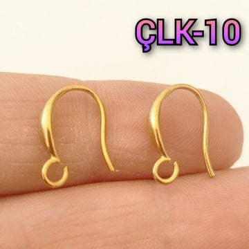 ÇLK-10 Altın Renk 304 Çelik Olta Tipi Küpe Kancası