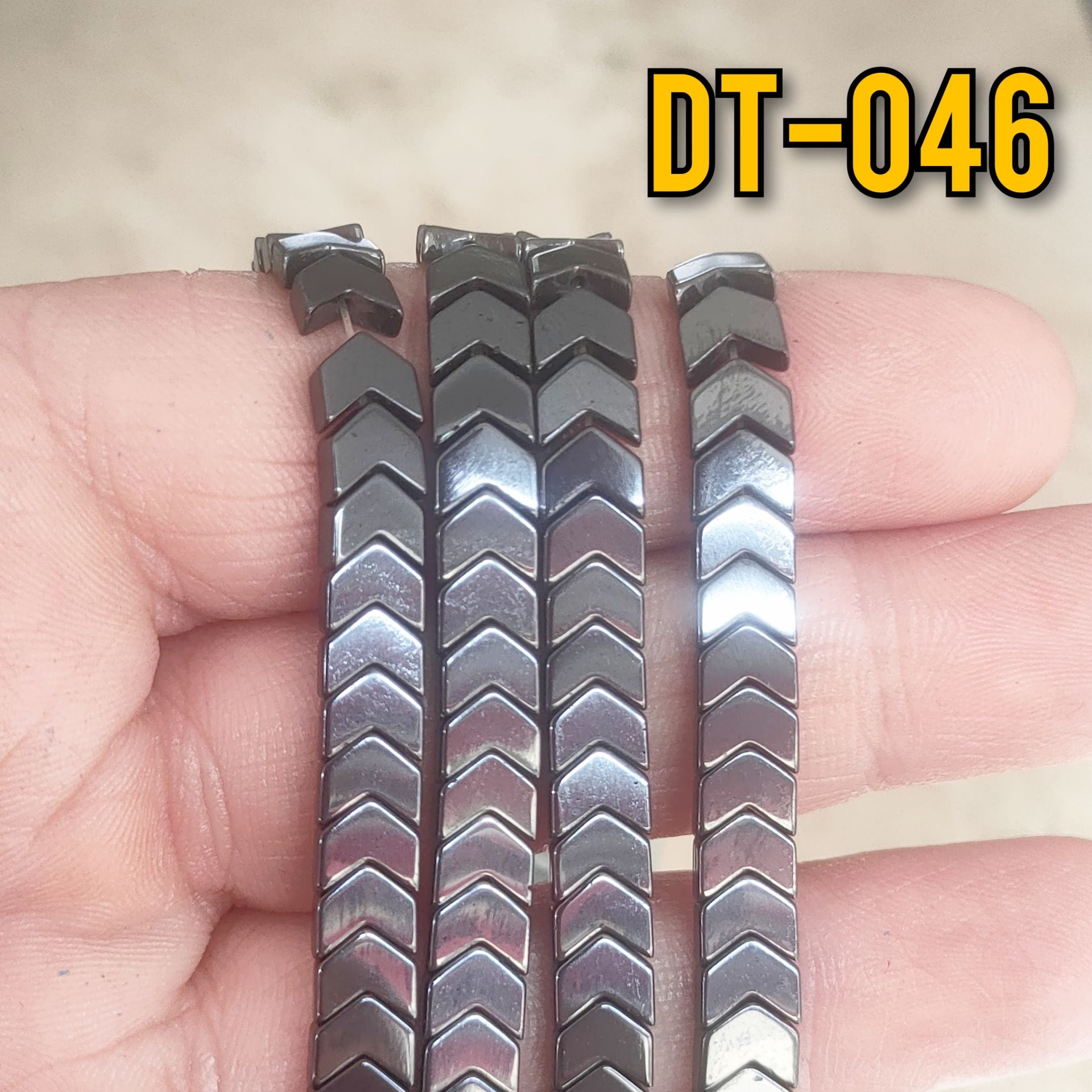 DT-046 Çavuş Hematit Doğaltaş 6 x 3 mm