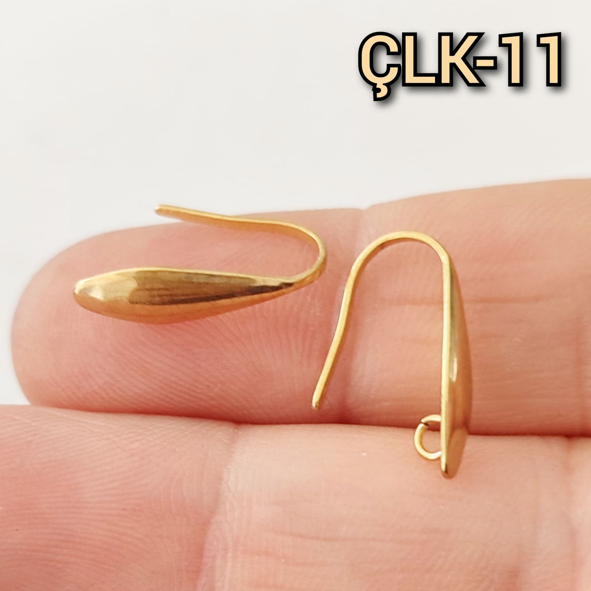 ÇLK-11 Altın Renk 316L Çelik Küpe Kancası