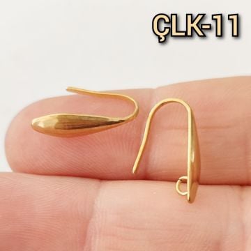 ÇLK-11 Altın Renk 316L Çelik Küpe Kancası