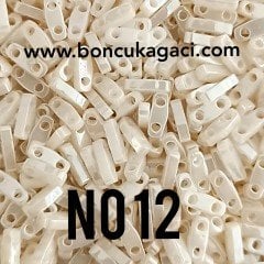 No: 12 Miyuki Quarter Tila , Çeyrek Tila Boncuk QTL592 Sedefli Krem  5 gr