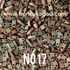 No: 17 Miyuki Quarter Tila , Çeyrek Tila Boncuk QTL2035 Yanar Döner Mat Kaplama 5 gr