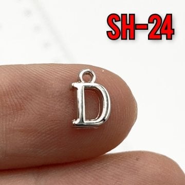 SH-24 Rodyum Kaplama D Harf Sallantı
