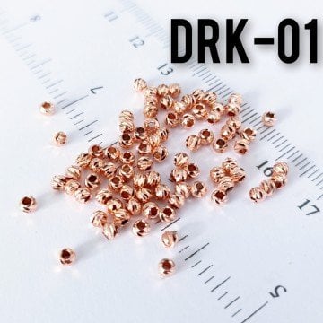 DRK-01 Rose Kaplama Dorika Boncuk 3 mm