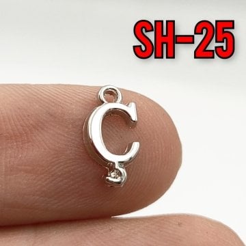 SH-25 Rodyum Kaplama Ç Harf Sallantı