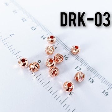 DRK-03 Rose Kaplama Dorika Boncuk 6 mm