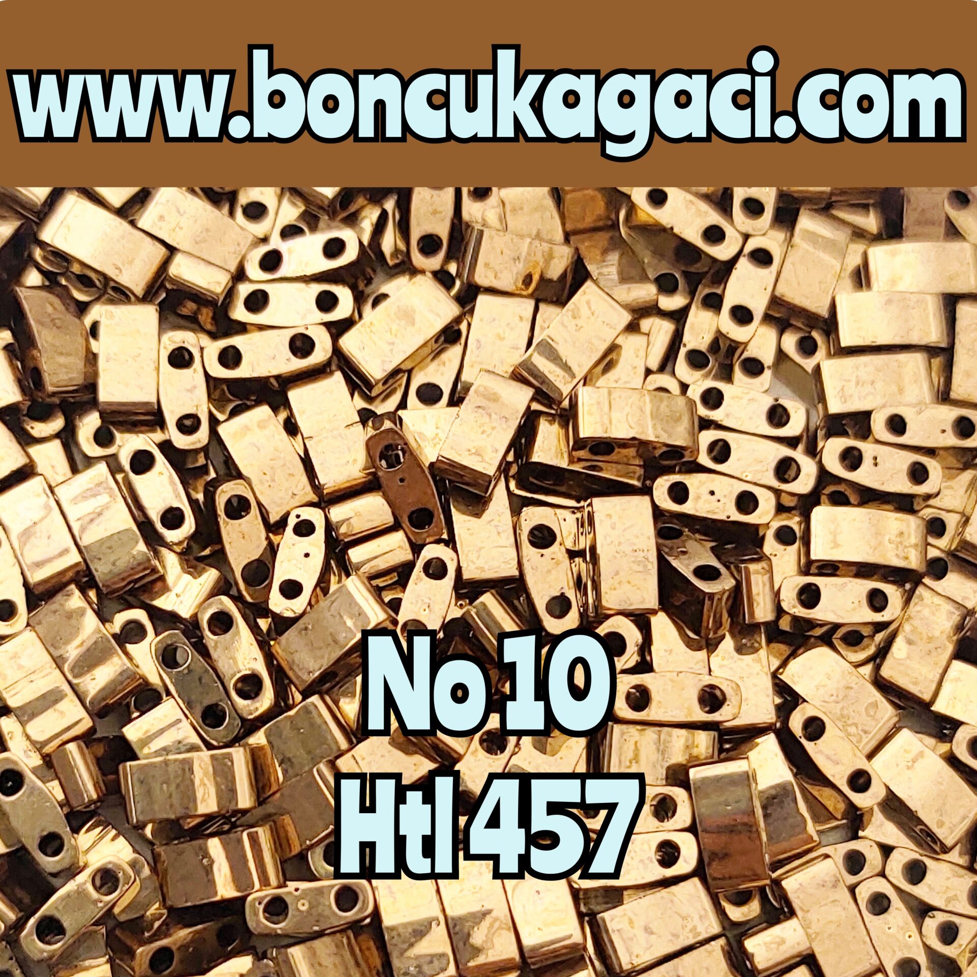 NO:10 Miyuki Half-Tila , Half Tila Boncuk HTL-457  5 gr