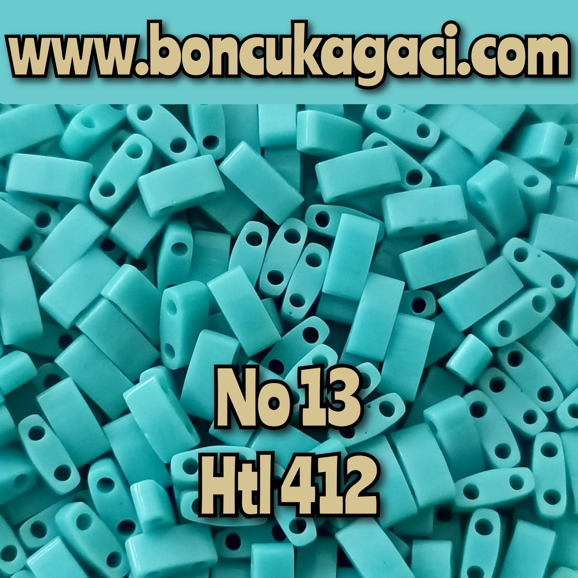 NO:13 Miyuki Half-Tila , Half Tila Boncuk HTL-412  5 gr