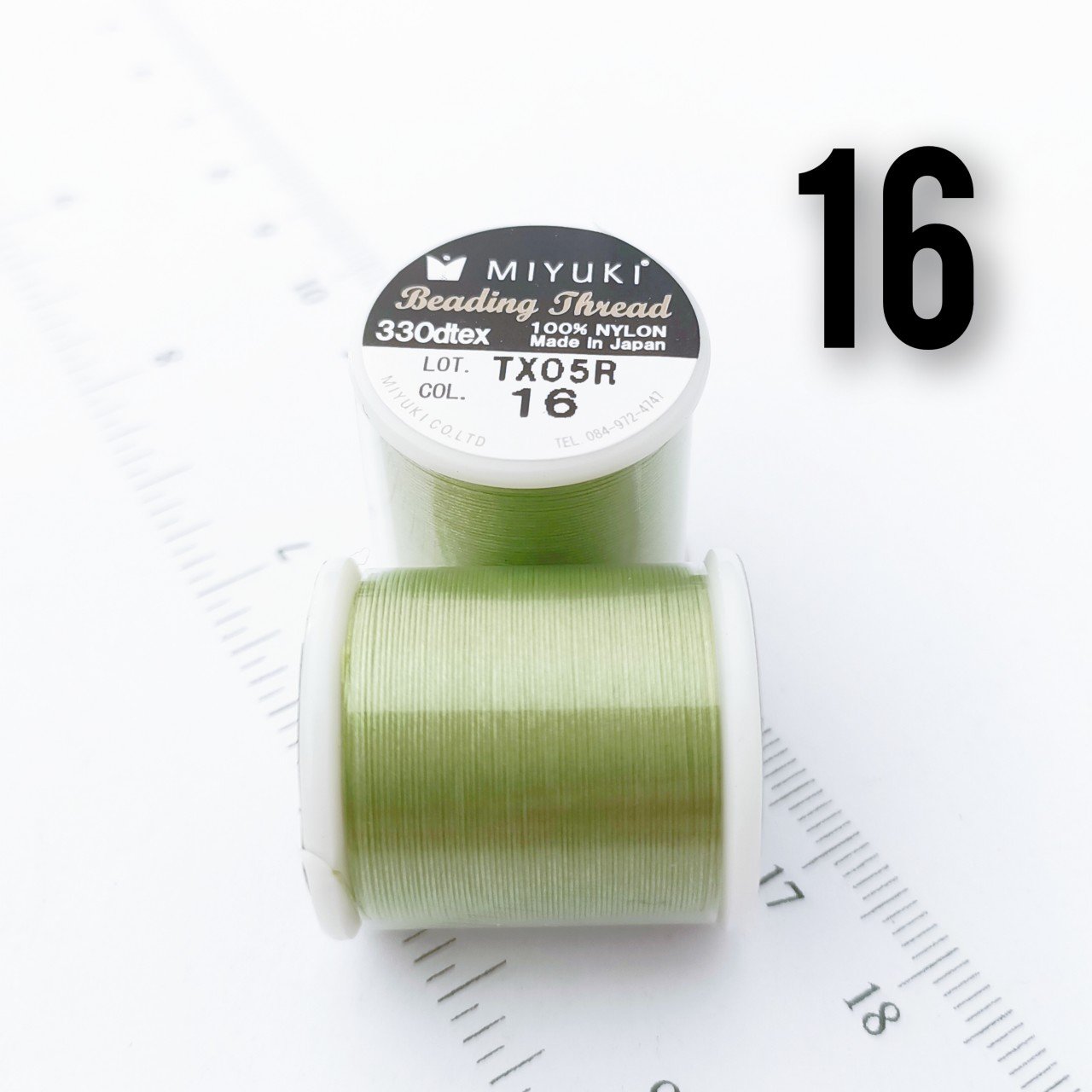 Miyuki Boncuk İpi - 50 metre - No:16 Açık Yeşil (Yüksek Dayanıklı İnce Takı İpi)
