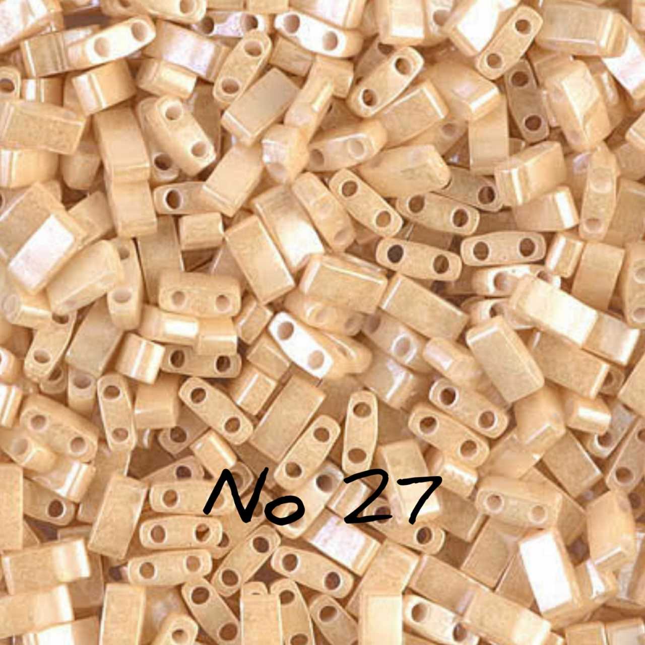 NO:27 Miyuki Half-Tila , Half Tila Boncuk HTL-593  5 gr