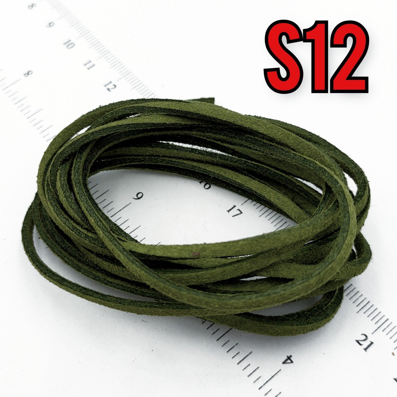 S12 Zeytin Yeşili Süet ip