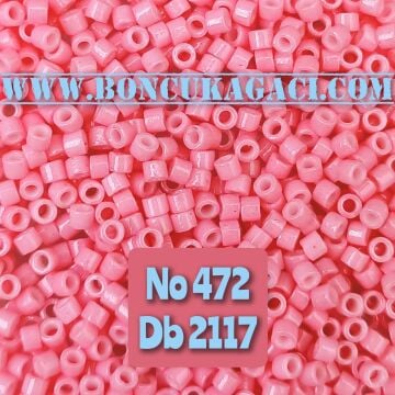 NO:472 (eski no 1001) Miyuki Delica , Miyuki Boncuk 11/0 DB2117 Karanfil Pembe
