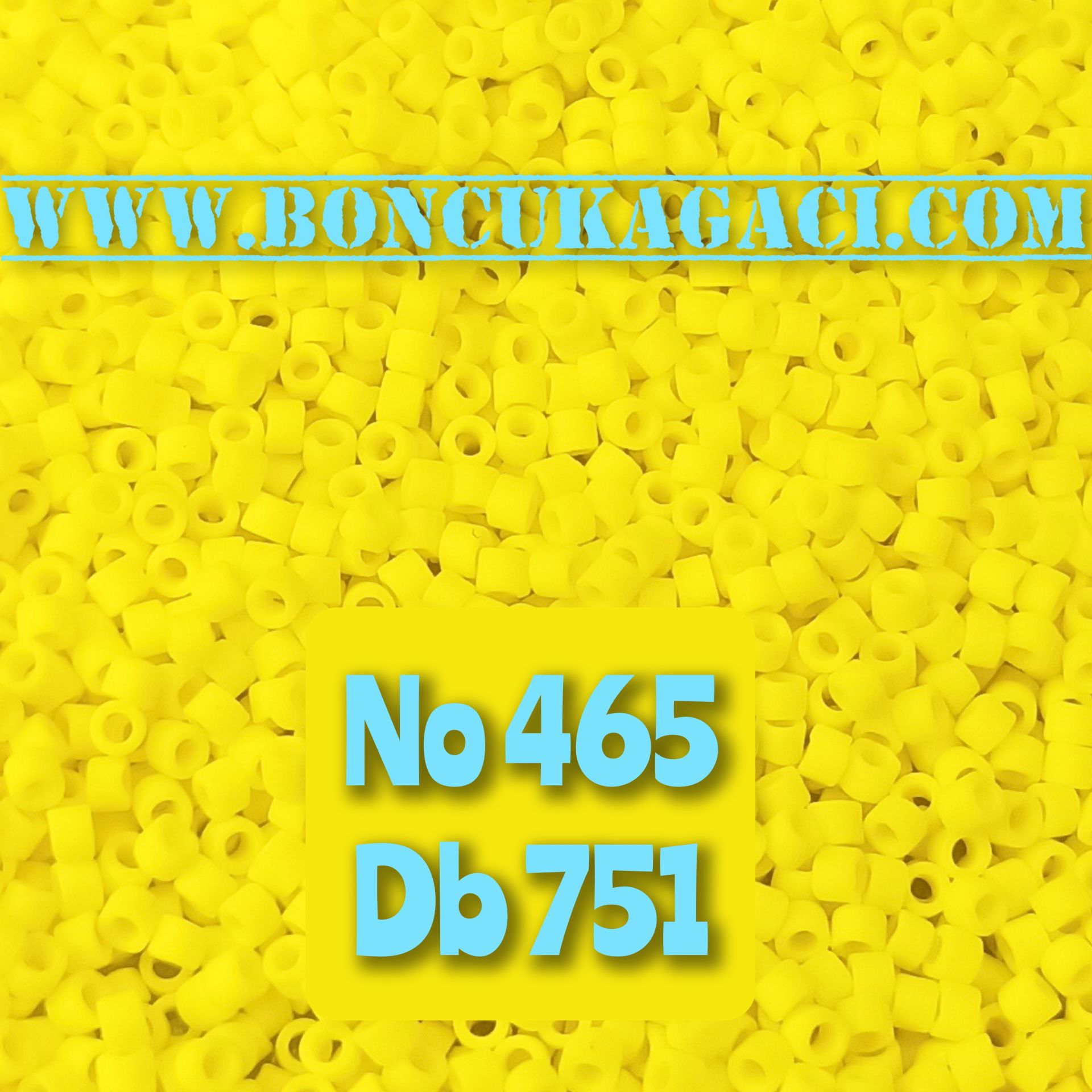 NO:465 (eski no 1002) Miyuki Delica , Miyuki Boncuk 11/0 DB751 Mat Sarı