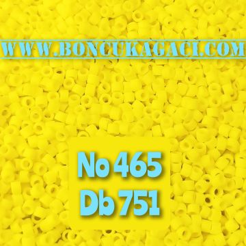 NO:465 (eski no 1002) Miyuki Delica , Miyuki Boncuk 11/0 DB751 Mat Sarı