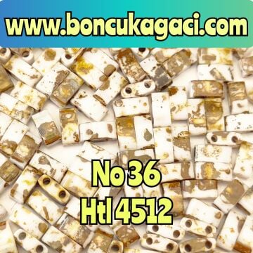 NO:36 Miyuki Half-Tila , Half Tila Boncuk HTL-4512  5 gr