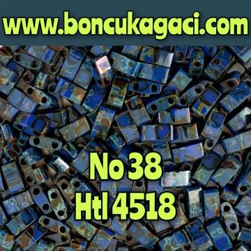 NO:38 Miyuki Half-Tila , Half Tila Boncuk HTL-4518  5 gr