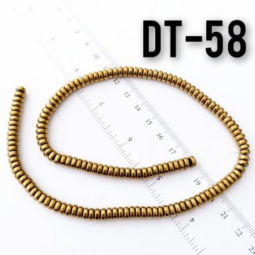 DT-058 Disk Hematit Açık Bakır Renk 6 x 2.5 mm
