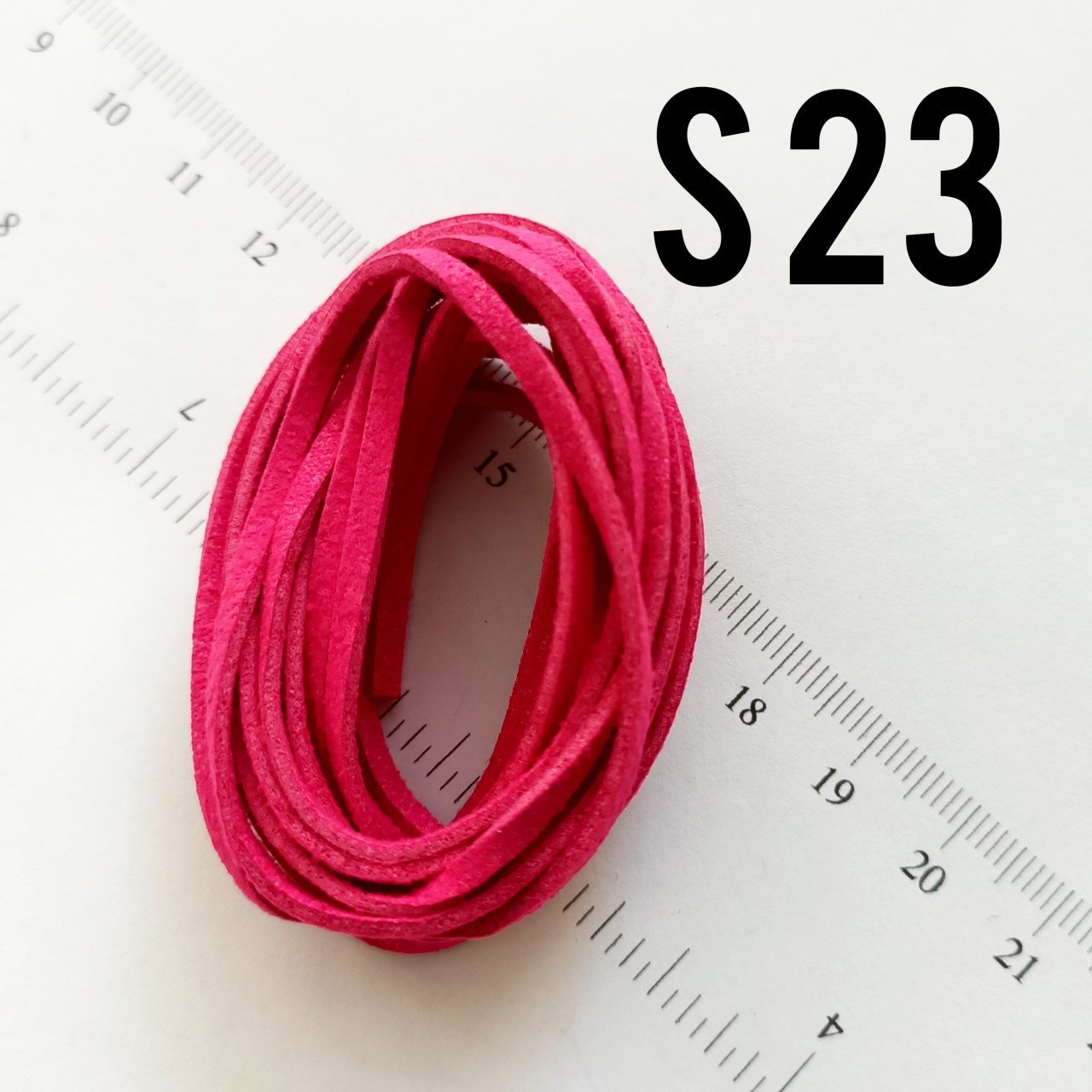 S23 Fuşya Pembe Süet ip
