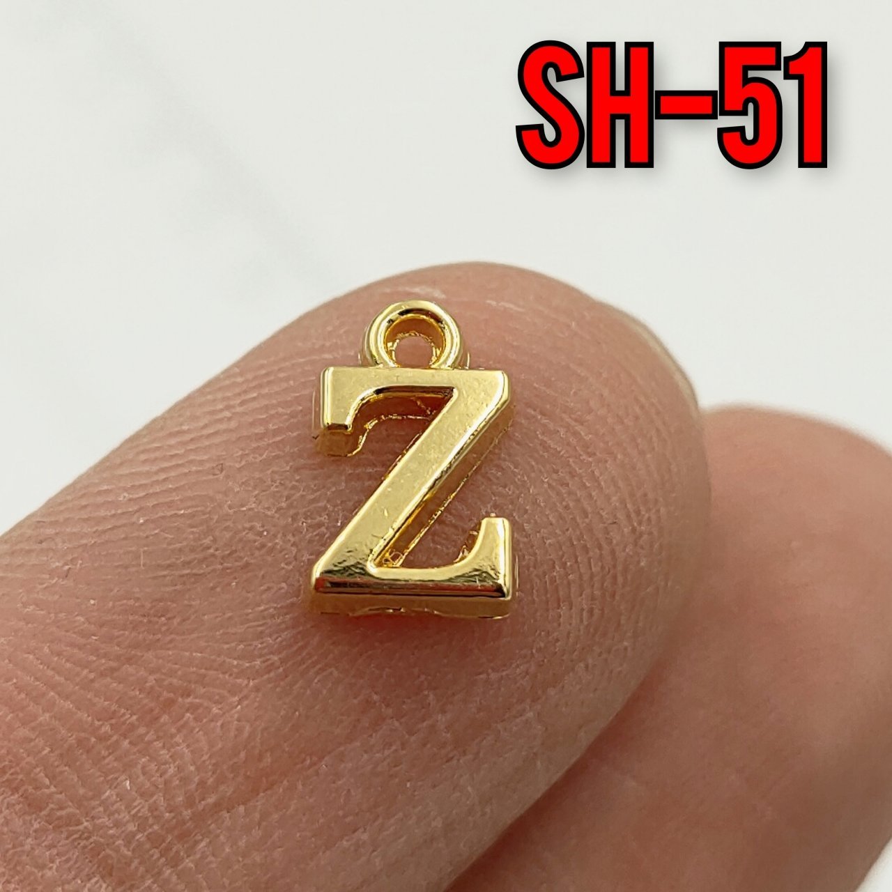SH-51 24 Ayar Altın Kaplama Z Harf Sallantı