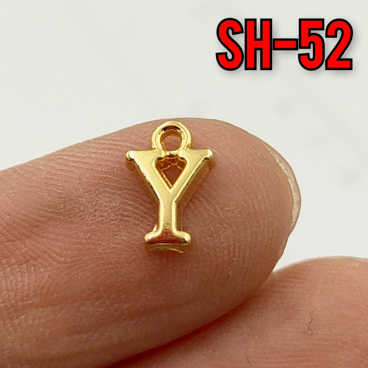 SH-52 24 Ayar Altın Kaplama Y Harf Sallantı