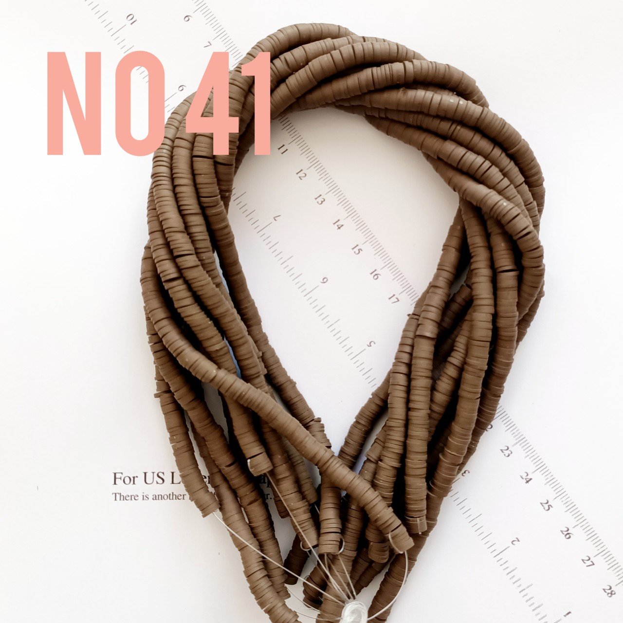 No : 41 Kahverengi Fimo Hamur Boncuk