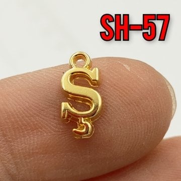 SH-57 24 Ayar Altın Kaplama Ş Harf Sallantı