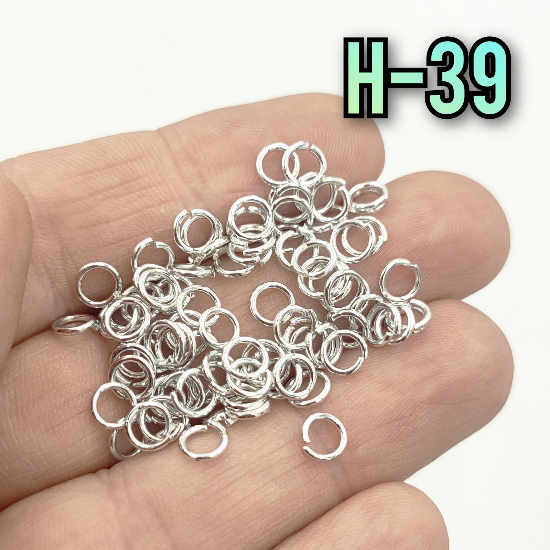 H-39 Rodyum Kaplama Takı Halka - 5 mm - 5 Gr