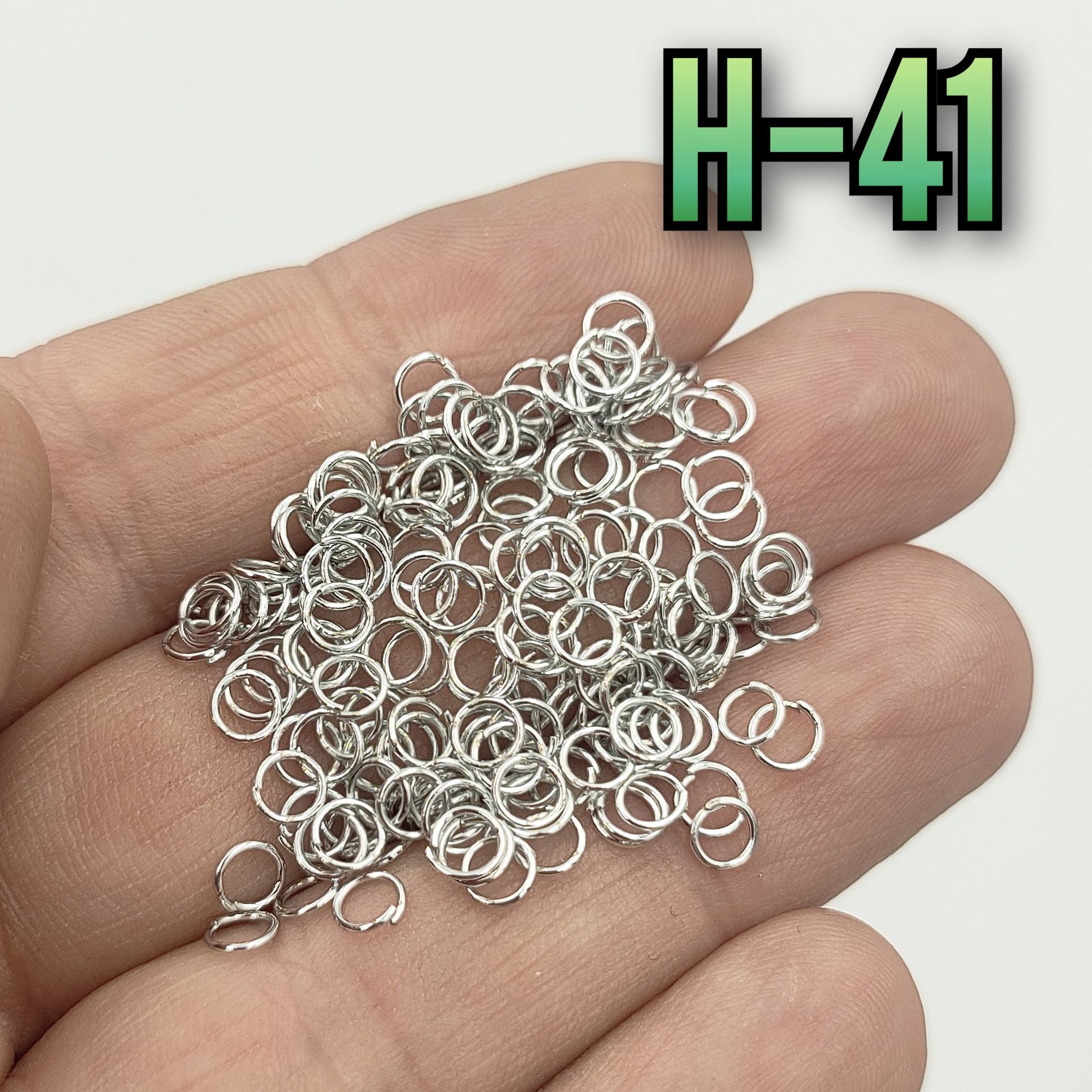 H-41 Rodyum Kaplama Miyuki Halkası - 4 mm - 4 gr