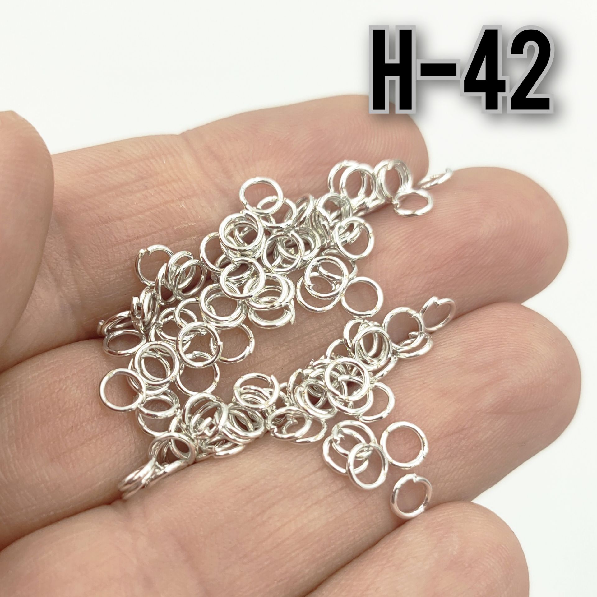 H-42 Rodyum Kaplama Takı Halka - 4 mm - 5 gr