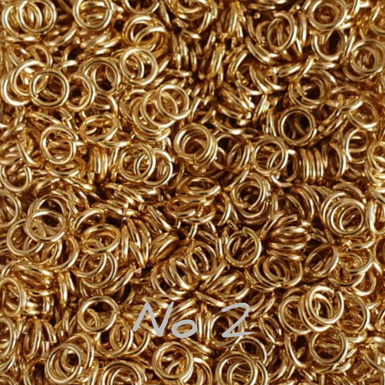 H-02 24 Ayar Altın Kaplama Halka - 4 mm - 4 Gr