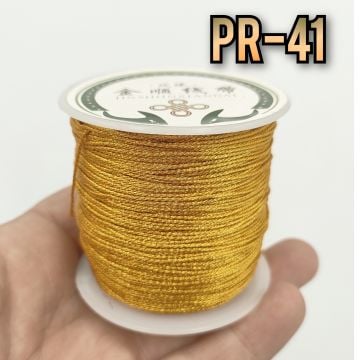 PR-41 A Kalite Koyu Altın Simli Paraşüt İpi 0.8 mm