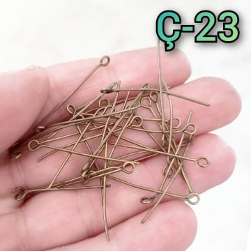Ç-23 Antik Renk Halkalı Demir Takı Çivisi 30 mm