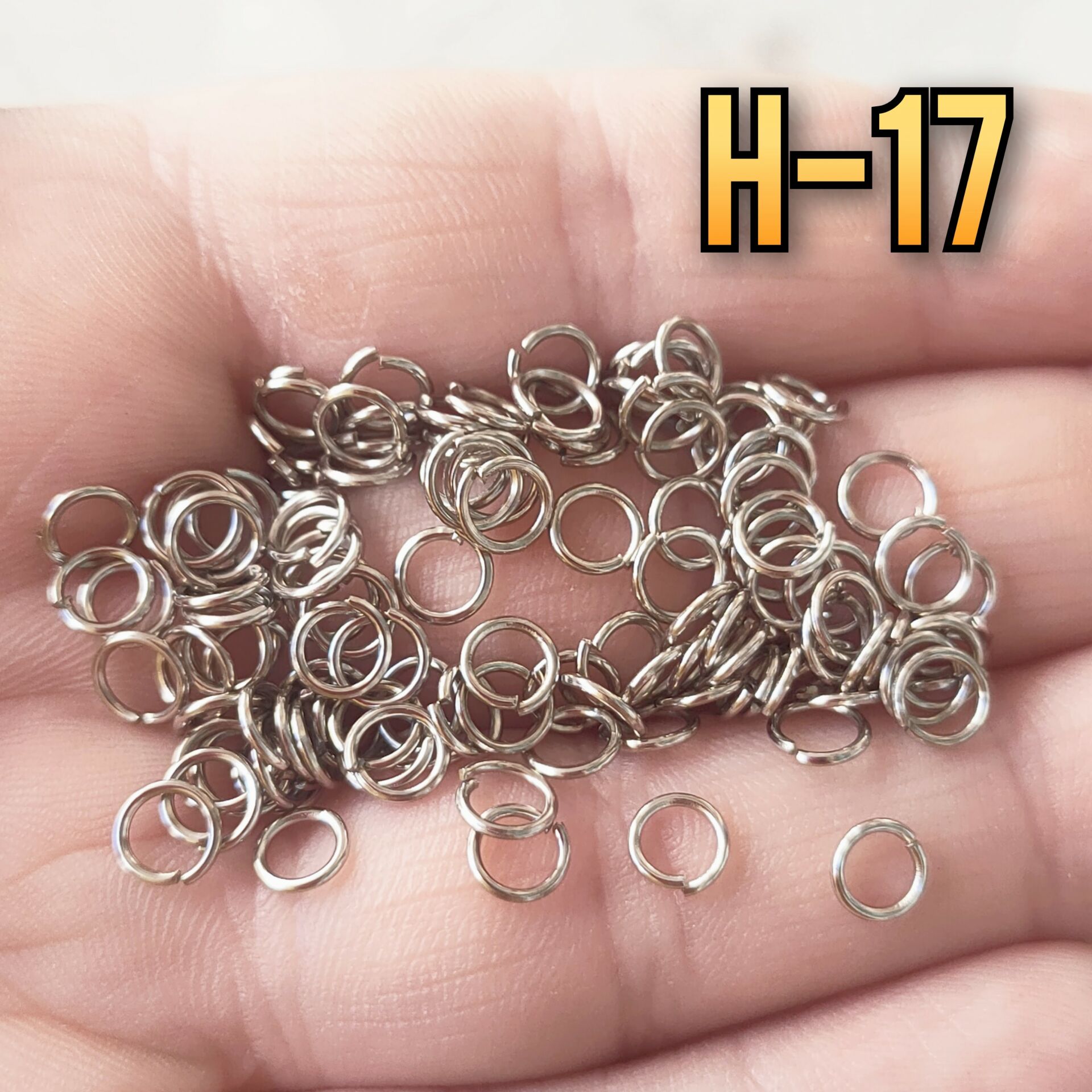 H-17 Gümüş Renk Takı Halka - 5 mm - 5 Gr