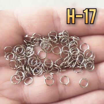 H-17 Gümüş Renk Takı Halka - 5 mm - 5 Gr