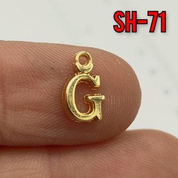 SH-71 24 Ayar Altın Kaplama Ğ Harf Sallantı