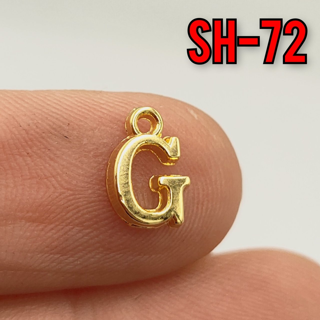 SH-72 24 Ayar Altın Kaplama G Harf Sallantı