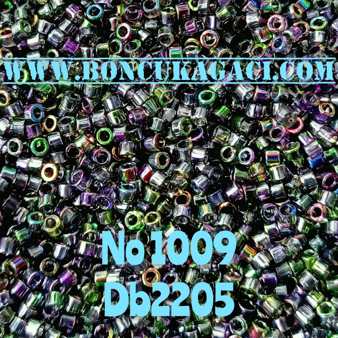 NO:1009 Miyuki Delica Boncuk 11/0 DB2205 Çekya Yanar Döner Deseni
