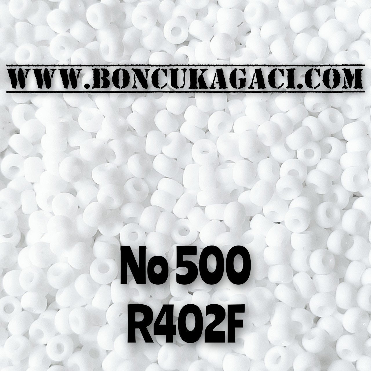Miyuki Kum Boncuk , Miyuki Round Boncuk 11/0 No:500 R402F Mat Beyaz 10 gr