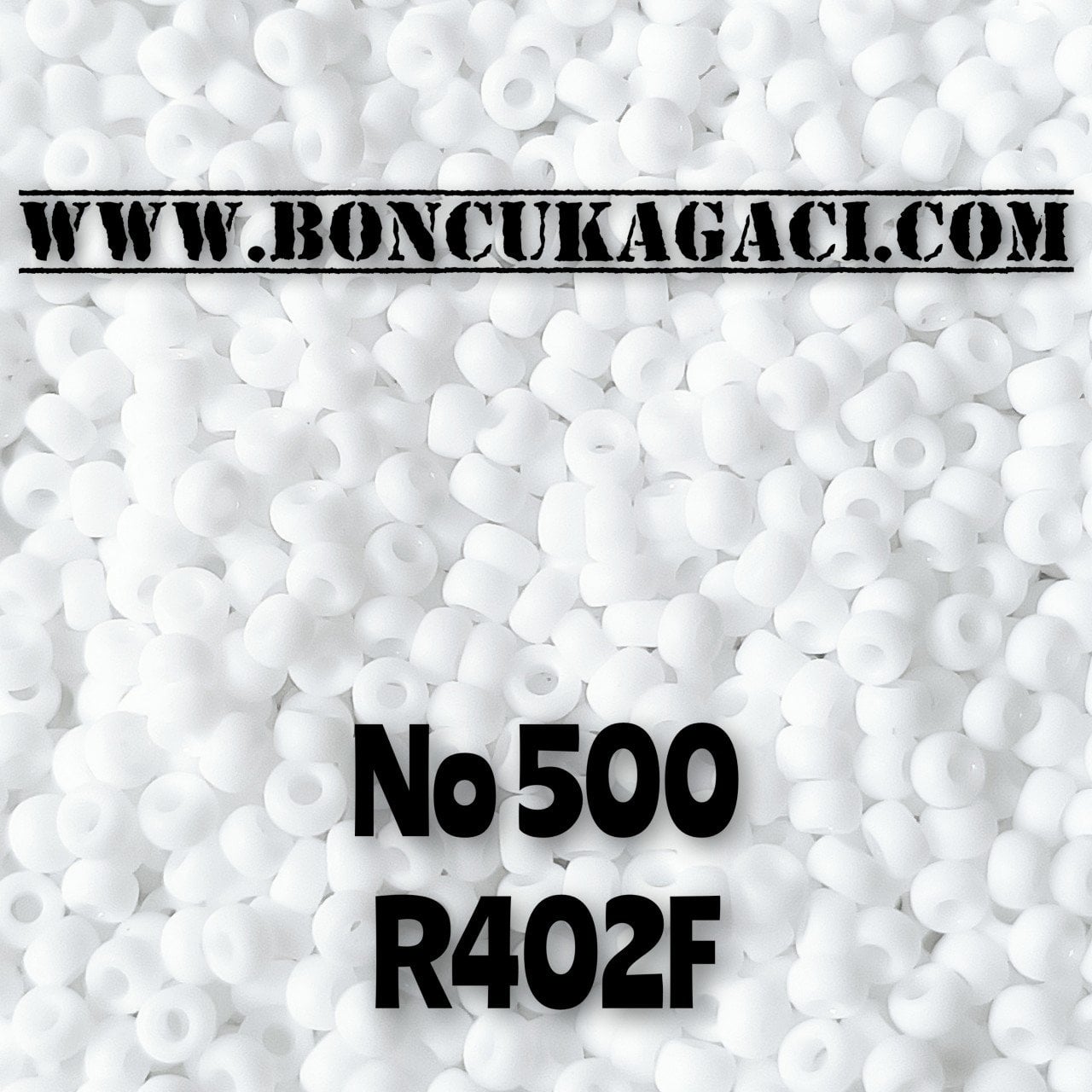 Miyuki Kum Boncuk , Miyuki Round Boncuk 11/0 No:500 R402F Mat Beyaz 10 gr