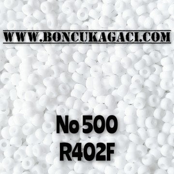 Miyuki Kum Boncuk , Miyuki Round Boncuk 11/0 No:500 R402F Mat Beyaz 10 gr