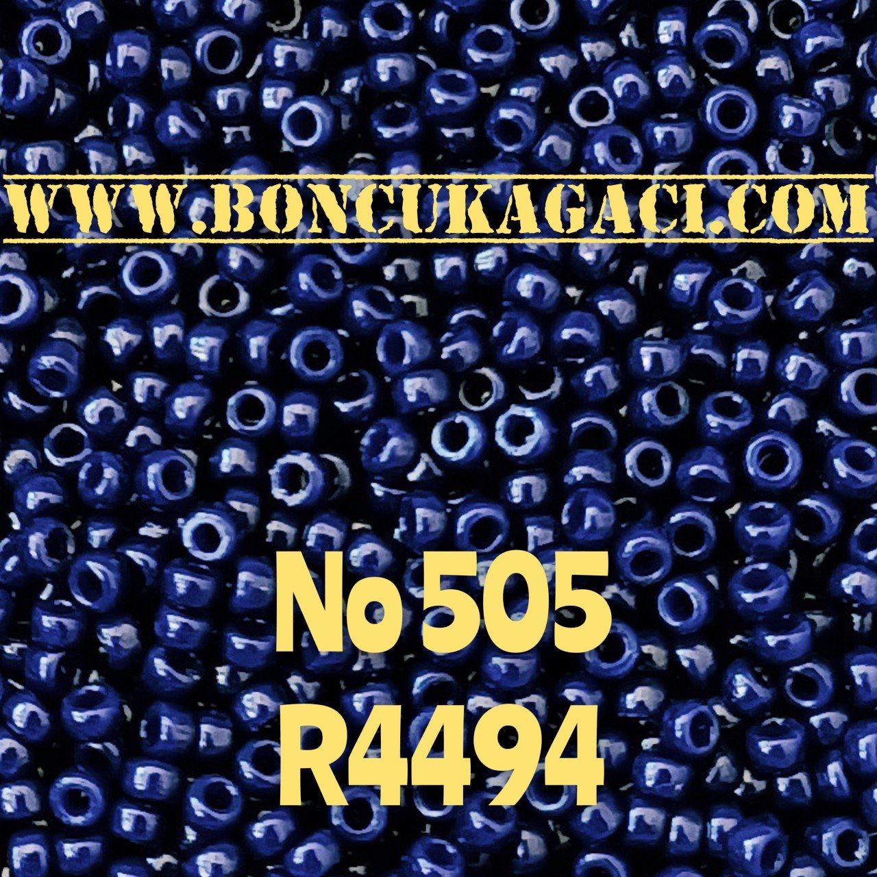 Miyuki Kum Boncuk , Miyuki Round Boncuk 11/0 No:505 R4494 Opak Lacivert 10 gr