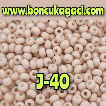 J-40 Açık Şampanya Preciosa Jabloneks Kum Boncuk 8/0 (3mm)