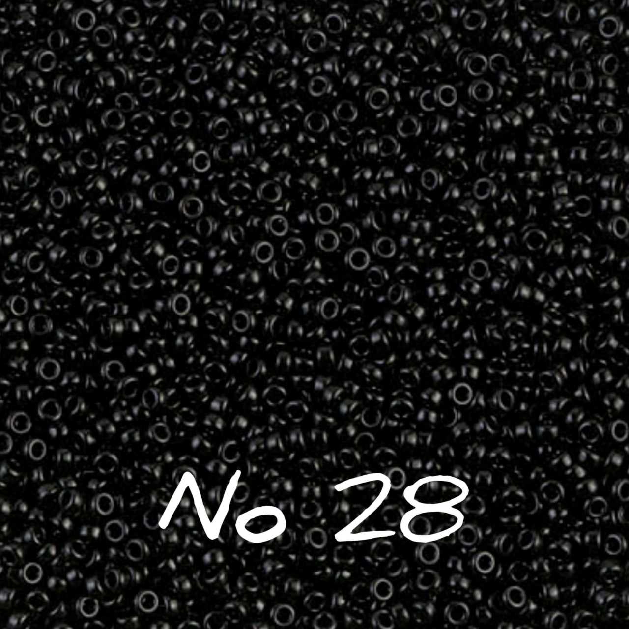 Miyuki Kum Boncuk , Miyuki Round Boncuk 15/0 No:28 5 gr parlak siyah