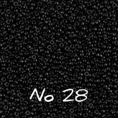 Miyuki Kum Boncuk , Miyuki Round Boncuk 15/0 No:28 5 gr parlak siyah