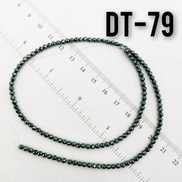 DT-079 Çek Kristali Kesimli Orjinal Renk Hematit 3 mm