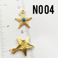 AMS-004 Altın Kaplama Gözlü Yıldız 20 mm