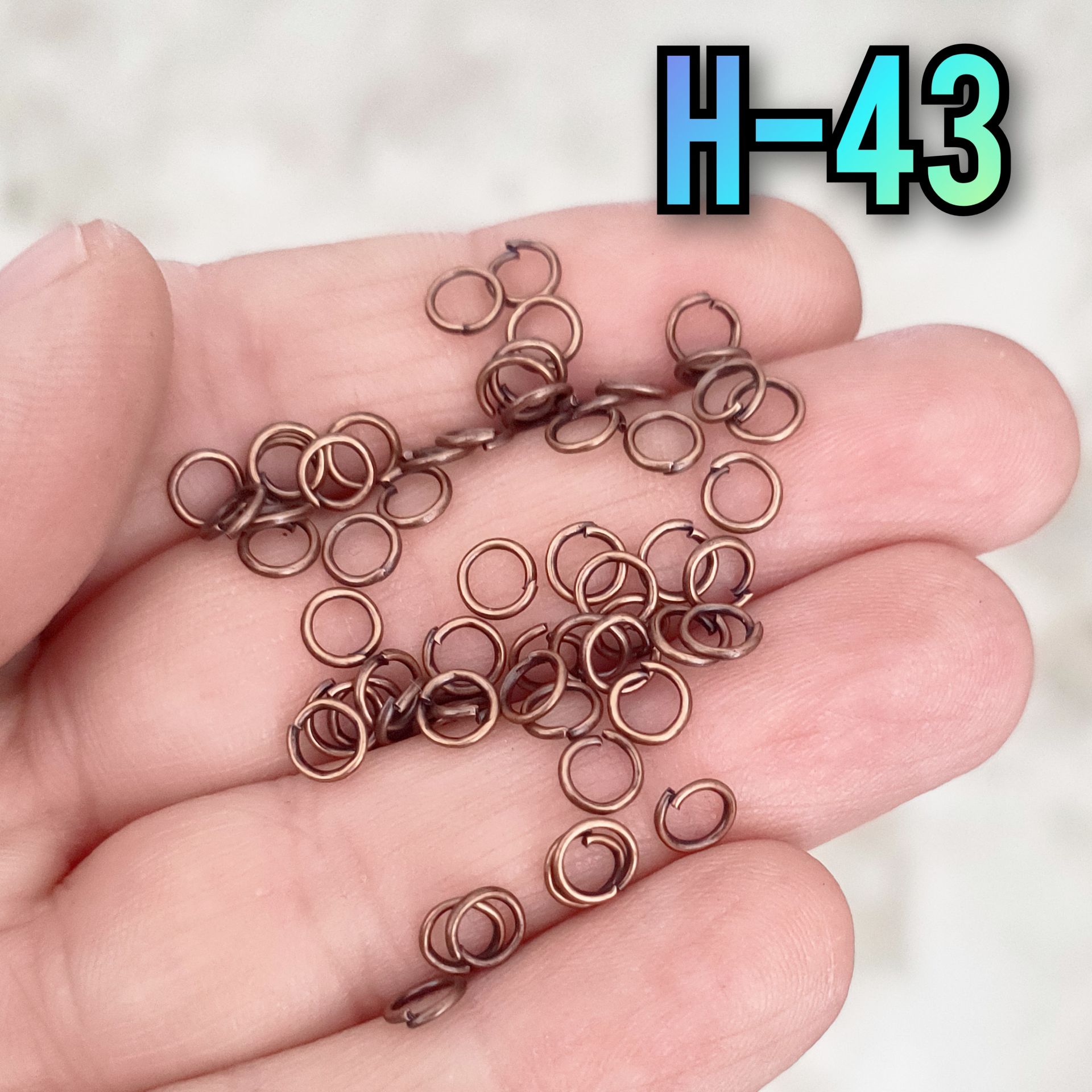 H-43 Bakır Renk Takı Halka - 5 mm - 5 Gr